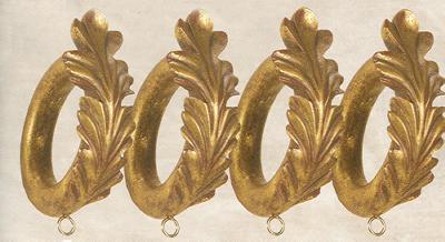 Menagerie Scroll Rings (Set of 4) for 2 in Pole 