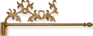 Orion Ornamental Iron  Inc 3/4in Diameter Swing Arm Rod with Scrolling Vines 