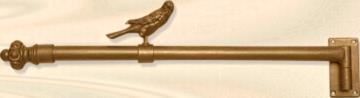 Orion Ornamental Iron  Inc 1in Diameter Swing Arm Rod with Bird 