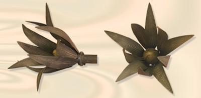 Orion Ornamental Iron  Inc Bamboo Leaves Finial 