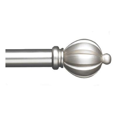 Coco Deco Baroque Finial 40in-76in Single Adjustable Rod Set 