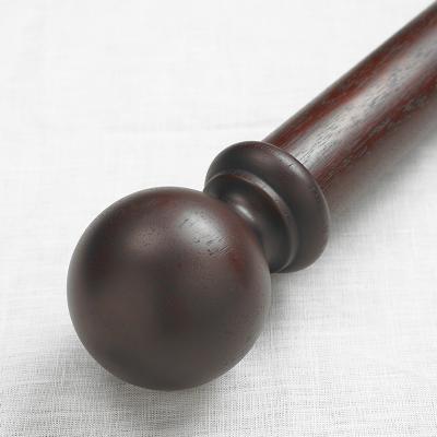 Coco Deco 6 ft 1 3/8 Inch Diameter Smooth Ball Finial Double Rod Set 