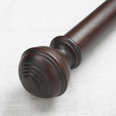 Coco Deco 10 ft 2 Inch Diameter Turned Knob Finial Single Rod Set 