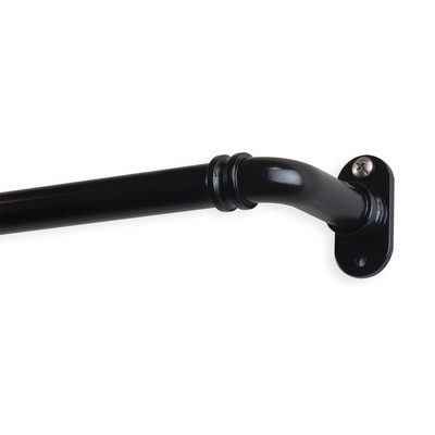 ABO Window Fashion Blackout Curtain Rod Black