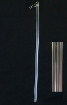 ABO Window Fashion Fluted Clear Baton Clear