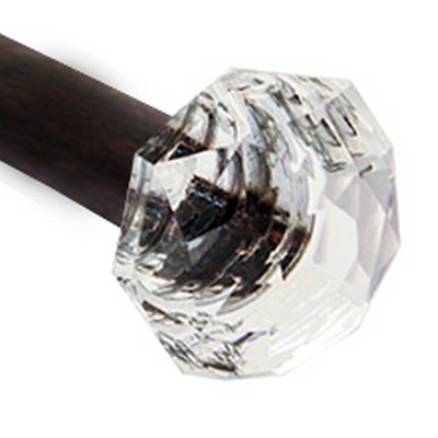 Brimar Crystal Finial Black Walnut