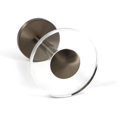 Clear Acrylic Tieback Rosette with Post  Brimar Clear Acrylic Tieback Rosette with Post