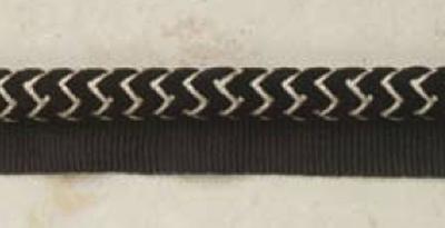 Brimar Trim Chevron Lipcord Black and Cream