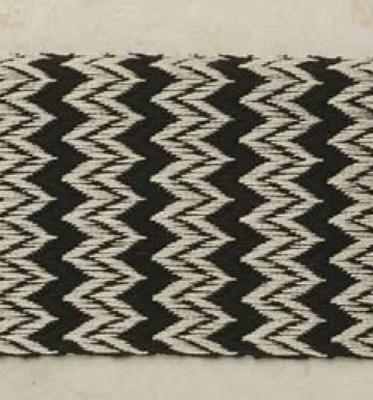 Brimar Trim Flame Stitch Tape Black and Cream