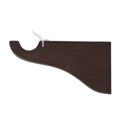 Finestra Single Bracket Extended for 1 38 Pole Walnut