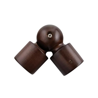 Finestra Swivel Socket for 1 38 Pole Walnut