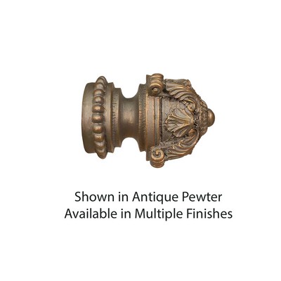 Finestra Alexa Finial Shown in Old World Gold