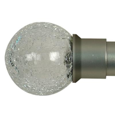Aria Metal Crackle Glass Ball Finial 