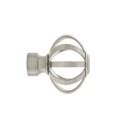 Aria Metal Cage Finial Brushed Nickel