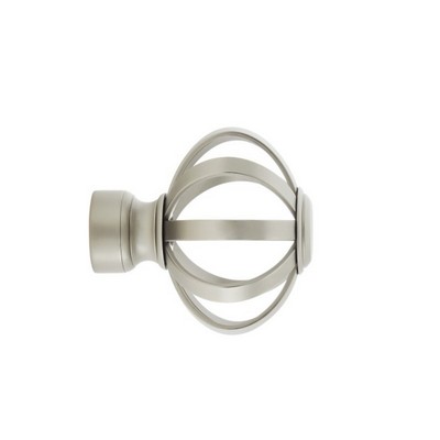 Aria Metal Cage Finial Satin Nickel