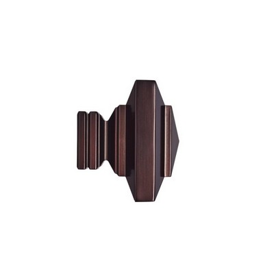 Aria Metal Stacked Square Finial Oil Rubbed Bronze