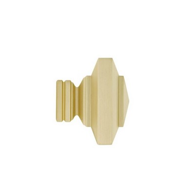 Aria Metal Stacked Square Finial Satin Gold