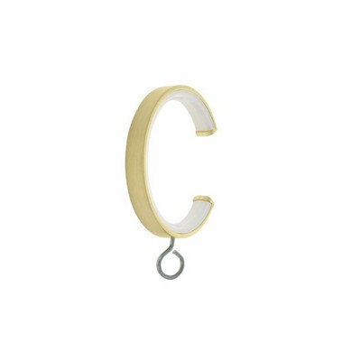 Aria Metal Bypass C-Ring with Eyelet Satin Gold