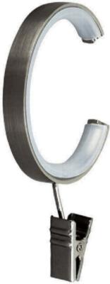 Aria Metal C-Ring with Clip Brushed Black Nickel