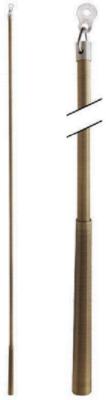 Aria Metal Metal Baton 48in Plastic Attachment Antique Brass