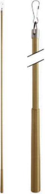Aria Metal Metal Baton 48in Steel Clip Brushed Brass