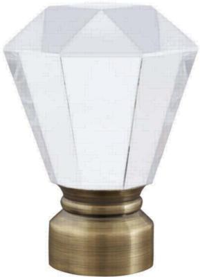 Aria Metal Deco Glass Trumpet               Antique Brass