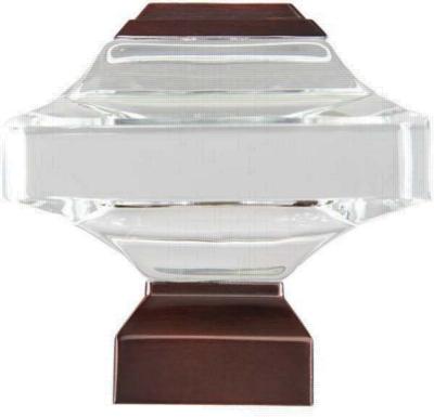 Aria Metal Beveled Glass Square          Oil Rubbed Bronze