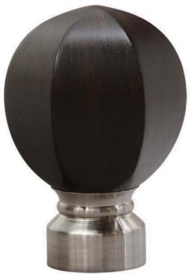 Aria Metal Carved Facet Ball                  ES Brushed Nickel