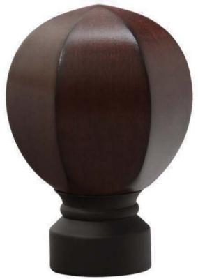 Aria Metal Carved Facet Ball                  MA Matte Black