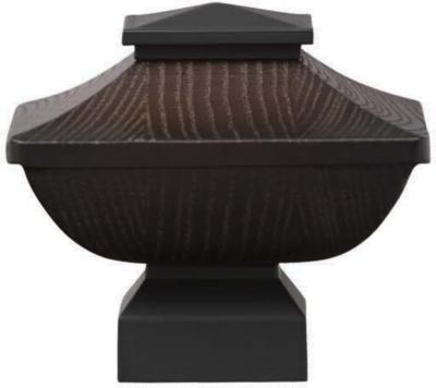 Aria Metal Craftsman Wood Square    ES Matte Black