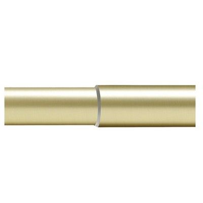 Aria Metal Adjustable Telescoping Curtain Rod 28-48 in Satin Gold