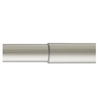 Aria Metal Adjustable Telescoping Curtain Rod 28-48 in Satin Nickel