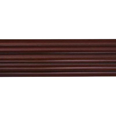 Finestra 12 Foot Reeded Pole 2in Diameter Mahogany