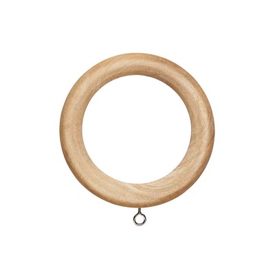 Finestra Wood Ring with Eyelet for 1 38 Pole Unfinished