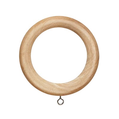 Finestra Wood Ring with Eyelet for 2in Pole Unfinished