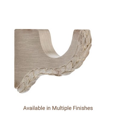 The Finial Company Extended Leaf Resin Bracket 
