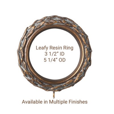 The Finial Company Leafy Resin Ring 