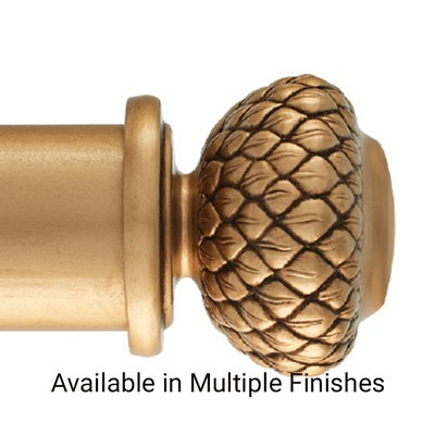 The Finial Company F300 3 Finial Shown in 680 Aged Gold