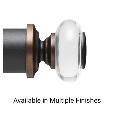 The Finial Company F300 4C Crystal Finial Shown in 640 Oil Rubbed Bronze