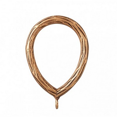 The Finial Company Hammered Oval Curtain Ring 