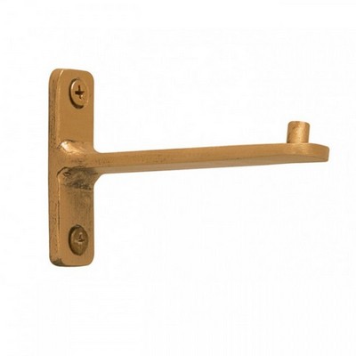 The Finial Company Custom Steel Bypass Bracket Extended Shown in Aged Gold