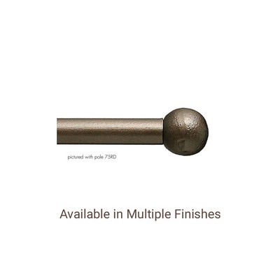 The Finial Company Steel Ball Finial Shown in 105 Bronze