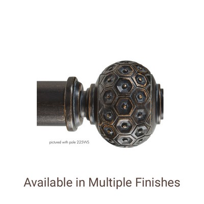 The Finial Company Beehive Finial Shown in 620 Weathered Iron