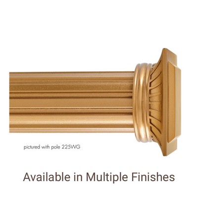 The Finial Company Resin Endcap Shown in