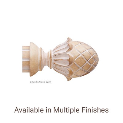 The Finial Company Pineapple Finial Shown in 720 Tawny Oak