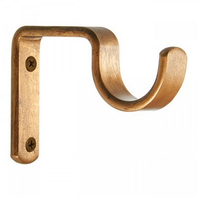 The Finial Company Steel Bracket Shown in Aged Gold