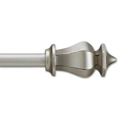 Graber Morgan  Curtain Rod Set Nickel