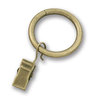 Graber Ring with Clip Antique Brass 
