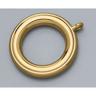 Graber Cafe Rings w/Eye 1 3/4 in. Diameter Brass