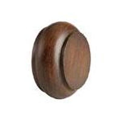 Kirsch Fluted End Cap Shown in Dark Walnut